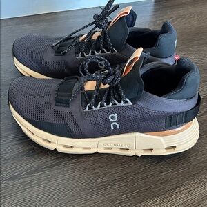 On Running Women's Cloudnova Sneakers - Grey and Orange